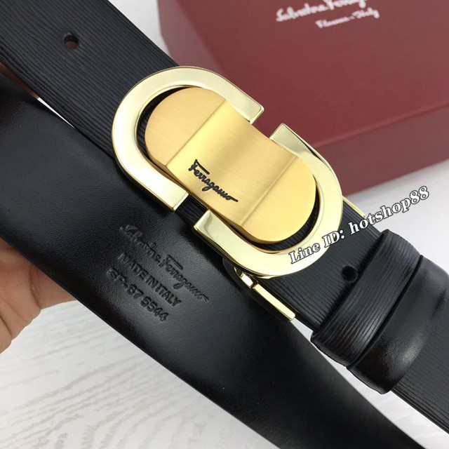 菲拉格慕專櫃款男士皮帶 Ferragamo雙面牛皮爆款腰帶  jjp2220
